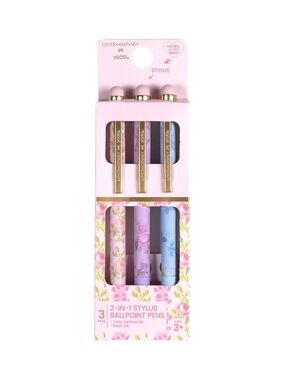 🩷💙💜🎯 LoveShackFancy x Target - Yoobi 3pk Stylus Ballpoint Pens